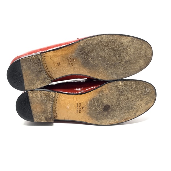 GUCCI 1953 Roos Red Patent Leather Luxury Loafer - Picture 8 of 8